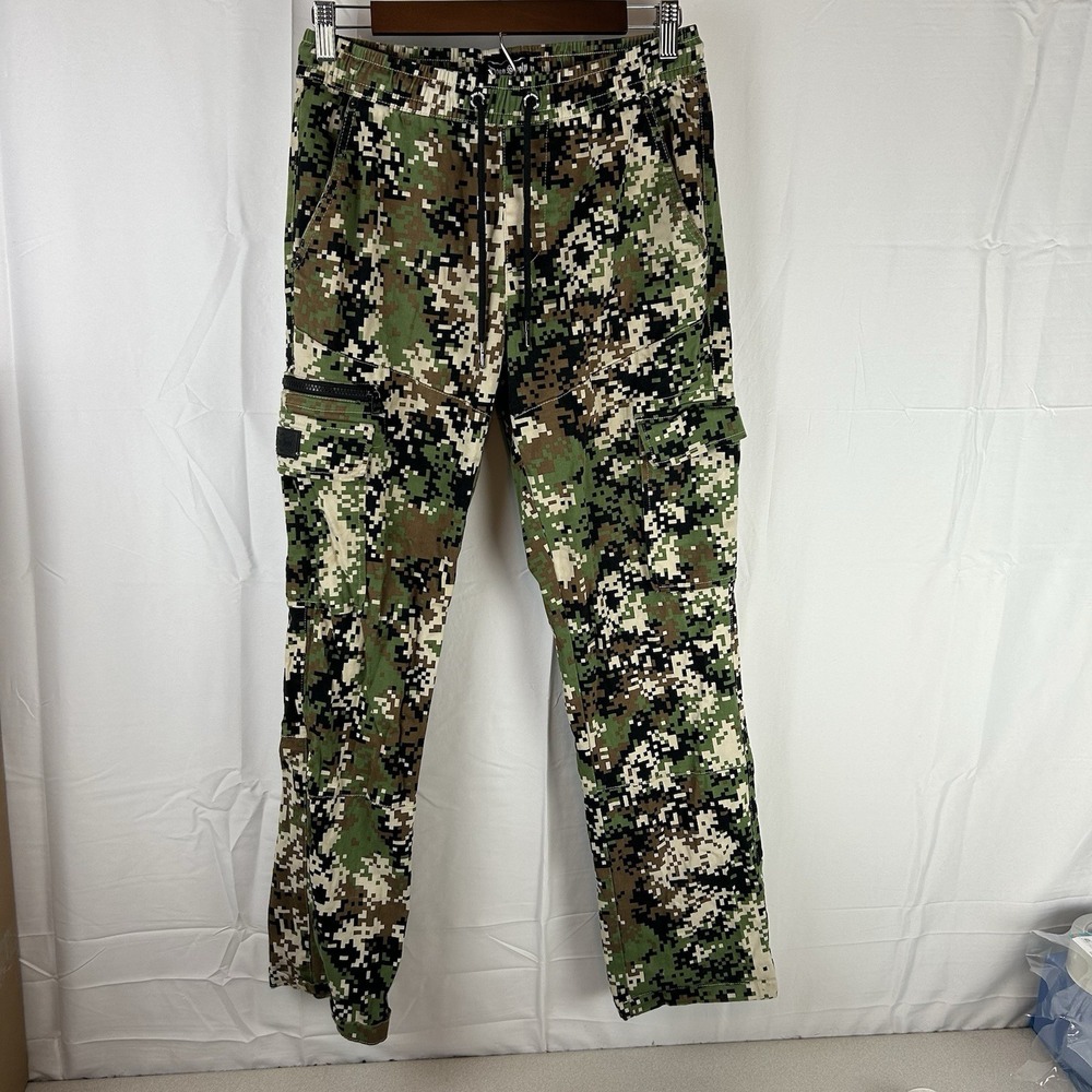 SNOOP DOGG Supply Pull On Cargo Pants Army Digi CAMO Size Small *Flaw‎